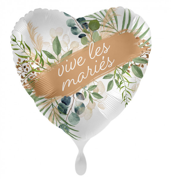 Natural Wedding Folienballon FR 43cm