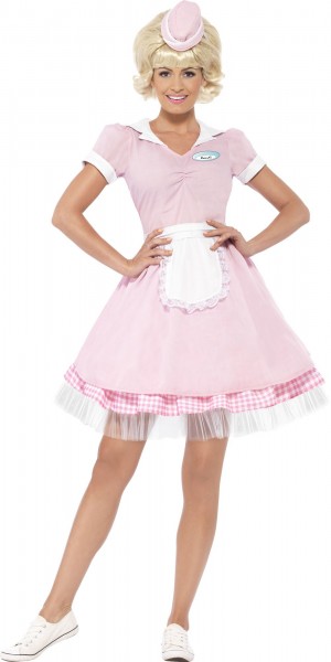 Rosa American Diner Lady Kleid