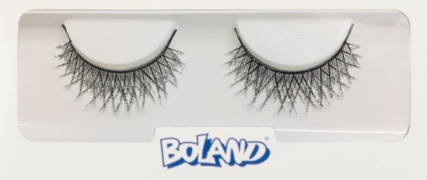 Silbrige Glitzer Klebewimpern 2