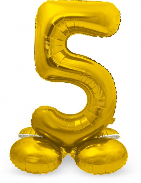 Zahl 5 Ballon gold 72cm