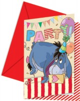 6 Party Winnie Puuh Einladungskarten