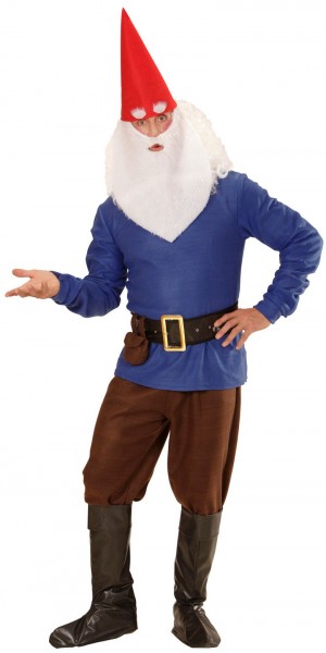 Herren Zwerg Kostüm Blau 2