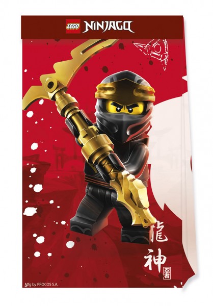 4 Lego Ninjago Geschenktüten