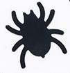 Spinnen Streudeko Schwarz 15g
