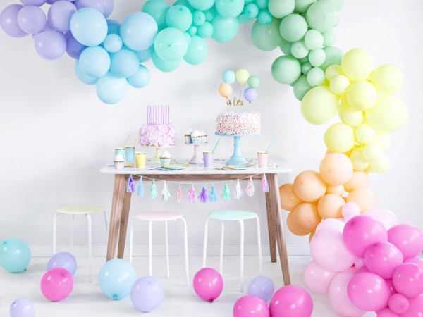 50 Partylover Luftballons mint türkis 27cm 4