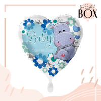 Vorschau: Balloha Geschenkbox DIY Baby Nilpferd Junge XL