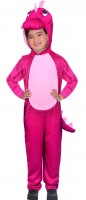 Rosa dino jumpsuit barndräkt