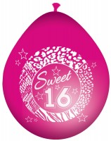 8 Blingbling Sweet 16 Ballons 30cm