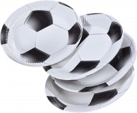 8 Fußball Torjäger Pappteller 23cm