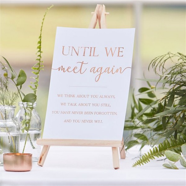 Best Day Gedenktafel Staffelei 30cm