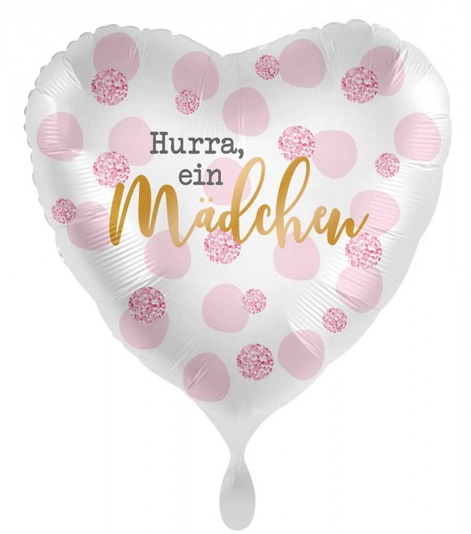 Hurra ein Mädchen Folienballon 71cm