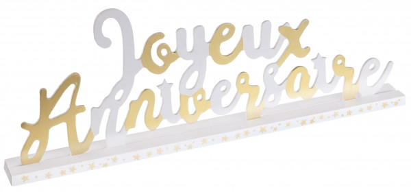 Joyeux Anniversaire Deko Schriftzug 33,5cm