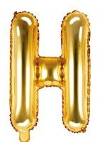 Folienballon H gold 35cm