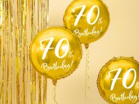 Glossy 70th Birthday Folienballon 45cm
