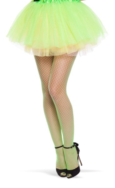 Netzstrumpfhose sexy neon grün