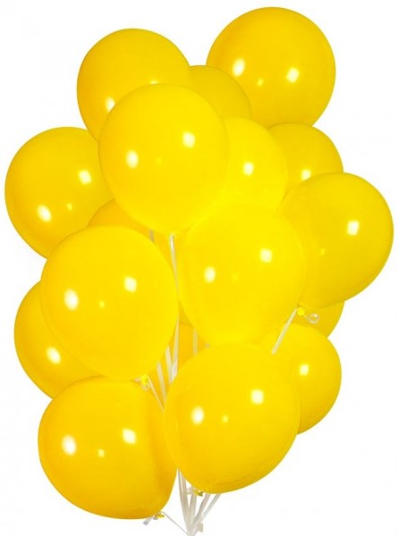 30 Ballons in Gelb 23cm