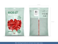 100 Eco Pastell Ballons rot 26cm