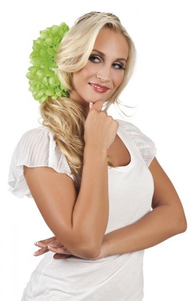 Grüner Blüten Haarschmuck