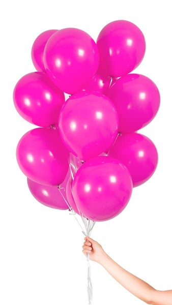 30 Latexballons Magenta 23cm
