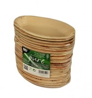 Vorschau: 25 Palmblatt Schalen Rossini oval 300ml