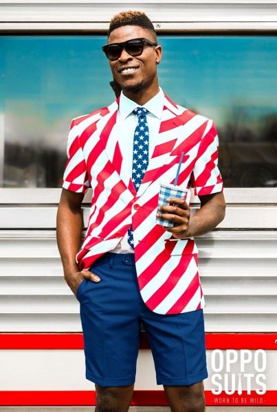 OppoSuits Sommer Anzug United Stripes