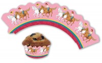 12 Bibi und Tina Muffin Banderolen