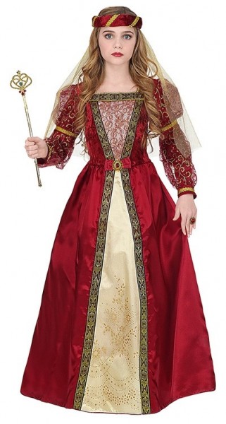 Burgfräulein Sabine Kinderkostüm Deluxe
