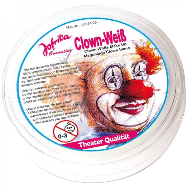 Weißes Clowns Make-Up