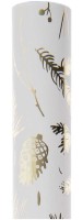 Weißes FSC Geschenkpapier Winterwald