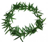 Cannabis Blatt Hippie Kette