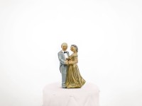 Vorschau: Tortendeko Goldene Hochzeit 12cm
