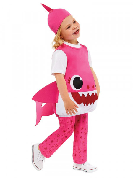 Mamma Shark barndräkt rosa