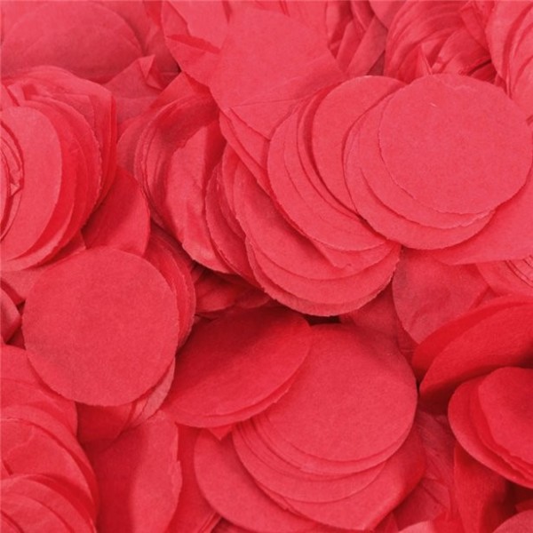 Konfetti rund rot 100 g