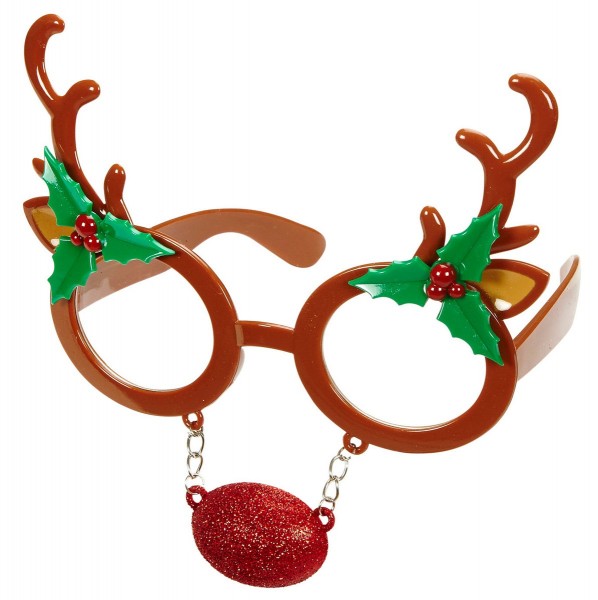 Lustige Rudolf Rentier Brille