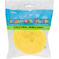 Krepppapier Luftschlange Fiesta Gelb 24,6m