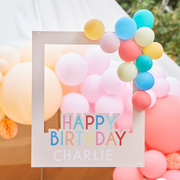 Bunter Birthday Fotorahmen 72 x 60cm