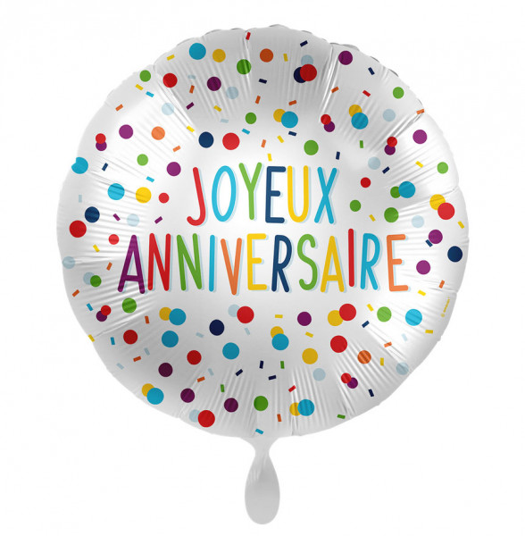 Confetti Birthday Folienballon FR 43cm