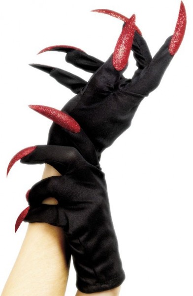 Höllenlady Handschuhe mit Krallen