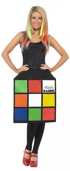 Rubik Zauberwürfel Damenkostüm 3D