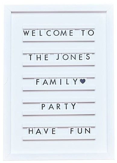 Country Wedding Buchstabenbrett
