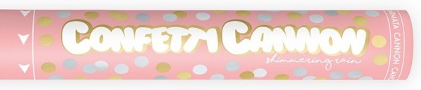 Schimmerregen Konfetti-Kanone 40cm