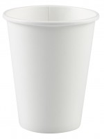 8 Pappbecher Mila weiß 250ml