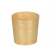 50 Holz Fingerfood Dip Schalen 4,5 x 4,5cm