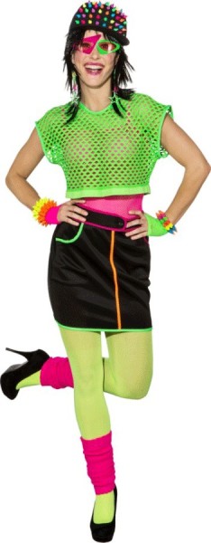 Neon Grünes Mesh Netzshirt Rebecca