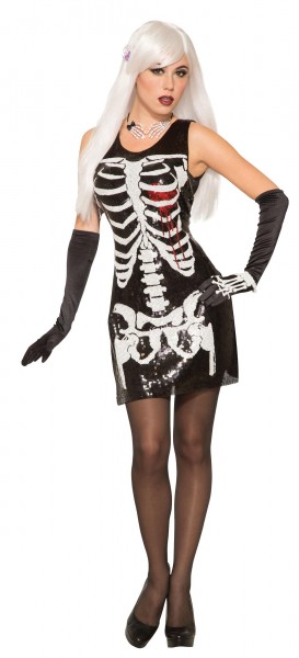 Skelettrumpf Minikleid Für Damen