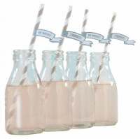 Vorschau: 25 Birthday Flag Strohhalme