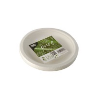 12 Runde Zuckerrohr Teller Tosca 18cm