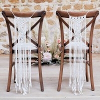 2 Country Wedding Macrame Hänger 65cm