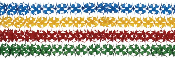 Klassische Bunte Girlanden 4-Teilig 19x400cm