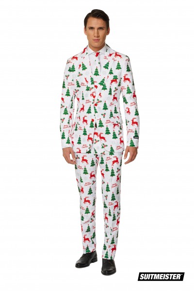 Suitmeister Partyanzug Merry Christmas White